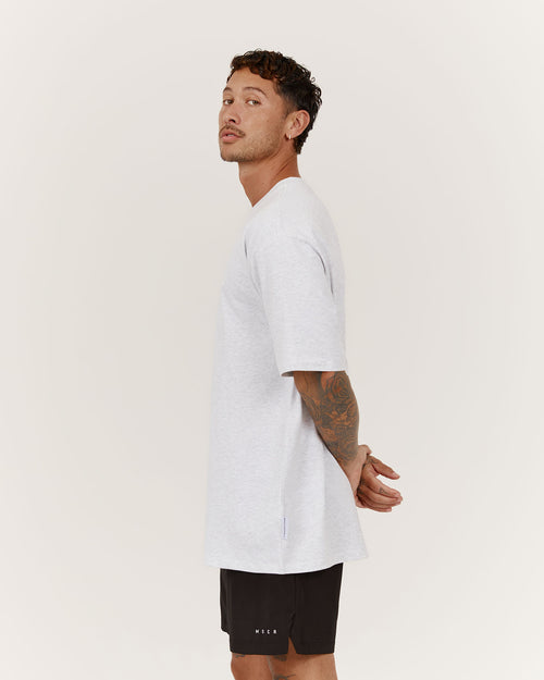 CLASSIC TONAL TEE V2 - SNOW GREY