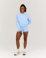 CLASSIC BOXY CREW JUMPER - AURA