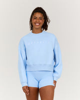 CLASSIC BOXY CREW JUMPER - AURA