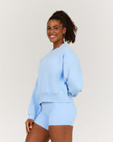 CLASSIC BOXY CREW JUMPER - AURA