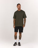 MENS CLASSIC TEE - COMBAT GREEN ICON