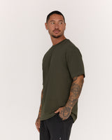 MENS CLASSIC TEE - COMBAT GREEN ICON