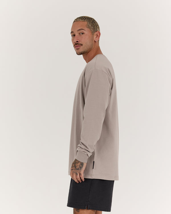 CLASSIC PASTIME LONG SLEEVE TEE - MUSHROOM