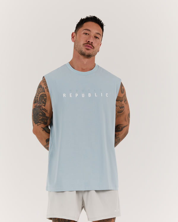 CLASSIC TONAL TANK - COOL BLUE