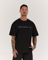 CLASSIC TONAL TEE - BLACK