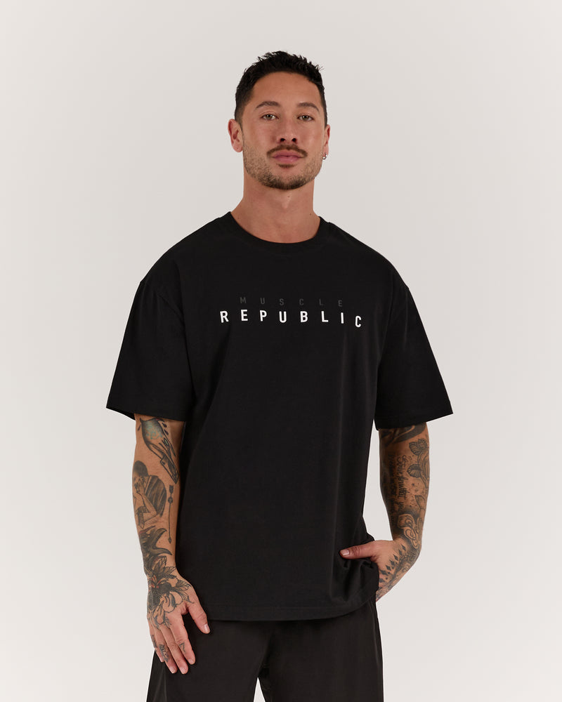 CLASSIC TONAL TEE - BLACK