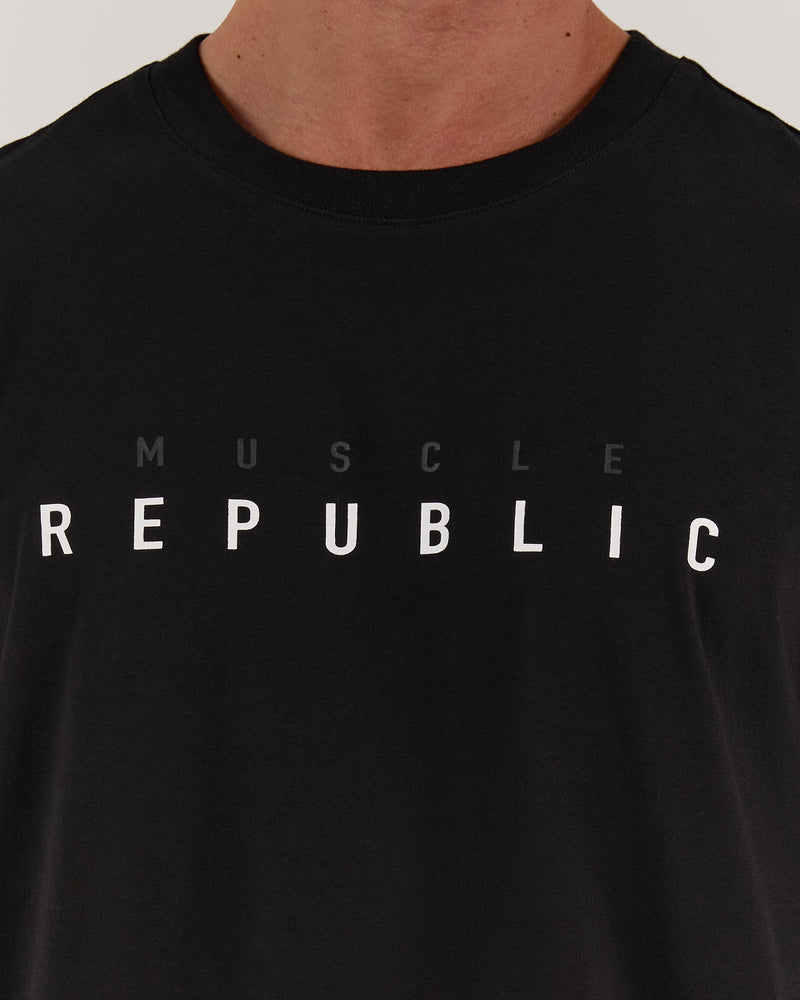 CLASSIC TONAL TEE - BLACK