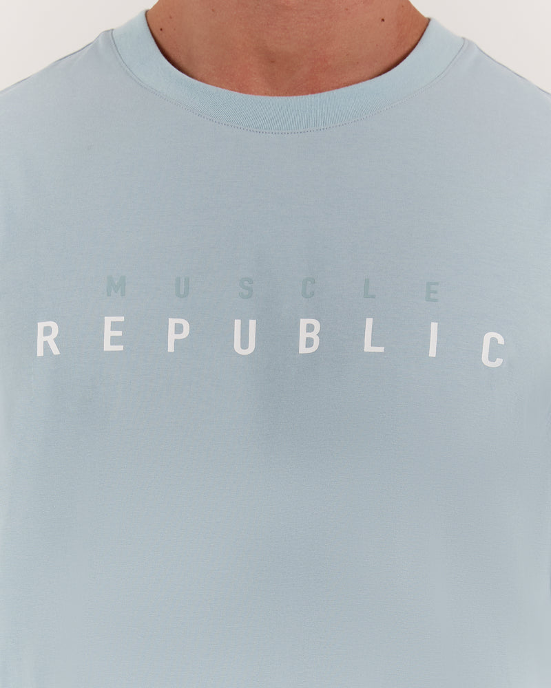 CLASSIC TONAL TEE - COOL BLUE