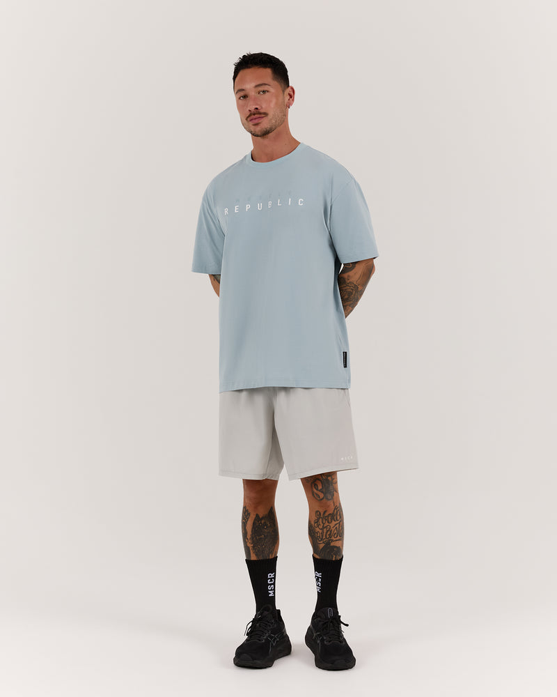 CLASSIC TONAL TEE - COOL BLUE