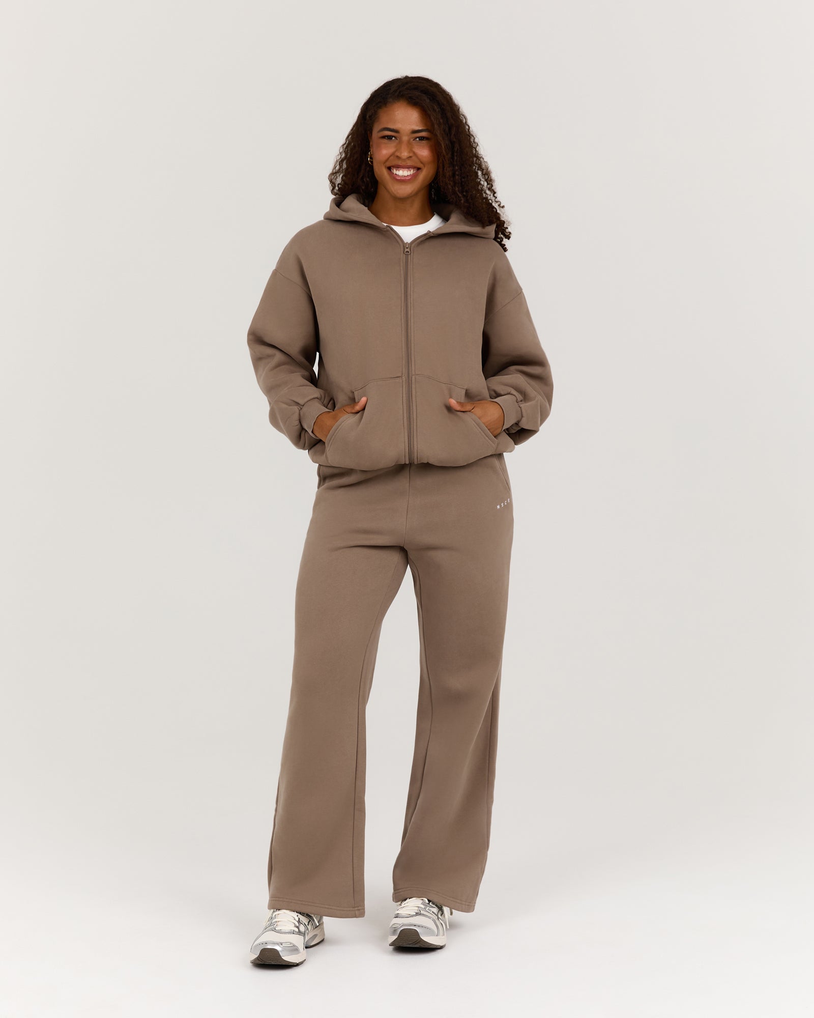 CLASSIC WIDE LEG SWEATPANT - COFFEE – MUSCLE REPUBLIC