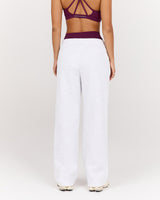 CLASSIC WIDE LEG SWEATPANT - SNOW GREY