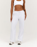 CLASSIC WIDE LEG SWEATPANT - SNOW GREY