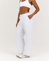 CLASSIC WIDE LEG SWEATPANT - SNOW GREY