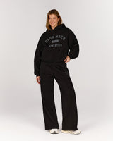 CLUB MSCR WIDE LEG SWEATPANT - BLACK