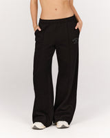 CLUB MSCR WIDE LEG SWEATPANT - BLACK