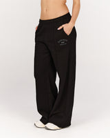 CLUB MSCR WIDE LEG SWEATPANT - BLACK