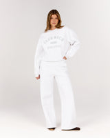 CLUB MSCR WIDE LEG SWEATPANT - SNOW GREY