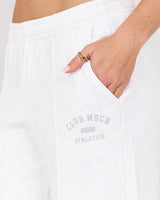 CLUB MSCR WIDE LEG SWEATPANT - SNOW GREY