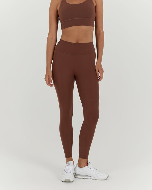 LUXE LEGGINGS 28" - COCOA