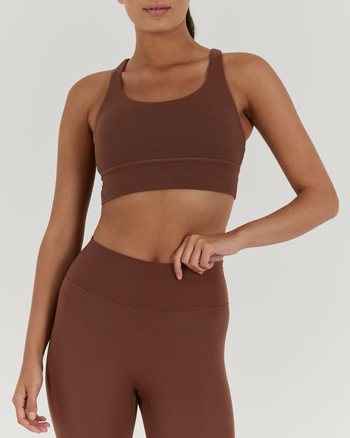 LUXE LEGGINGS 28" - COCOA