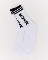 COMMAND CREW SOCKS - WHITE BLACK