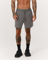 COMPOUND INBUILT SHORTS 5" - LAVA SMOKE