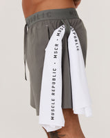 COMPOUND INBUILT SHORTS 5" - LAVA SMOKE