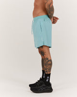 COMPOUND SHORTS 5" - AQUA