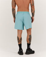 COMPOUND SHORTS 5" - AQUA