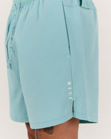 COMPOUND SHORTS 5" - AQUA