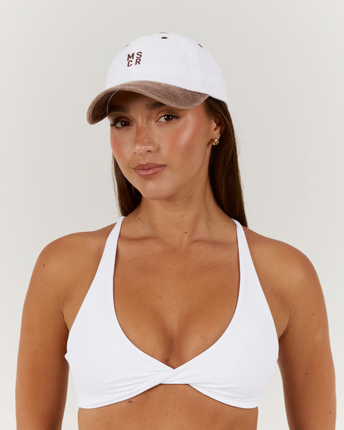 CONTRAST CAP - TOFFEE WHITE