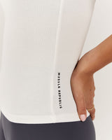 CONTROL RIBBED TANK TOP - OFF WHITE