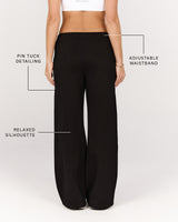 CLUB MSCR WIDE LEG SWEATPANT - BLACK