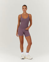 DEFINITION RIBBED TANK TOP - PLUM