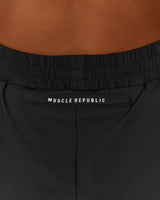 DISTANCE INBUILT RUN SHORTS 3" - BLACK