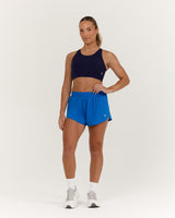 DISTANCE INBUILT RUN SHORTS 3" - LUMINOUS BLUE