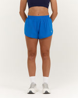 DISTANCE INBUILT RUN SHORTS 3" - LUMINOUS BLUE