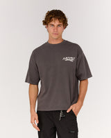 MEN'S BOXY TEE - FADED ONYX DISTORTION