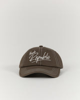DISTRESSED CAP - DARK TAUPE