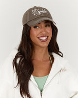 DISTRESSED CAP - DARK TAUPE
