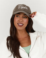 DISTRESSED CAP - DARK TAUPE