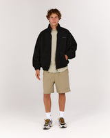 DIVISION SHERPA JACKET - BLACK