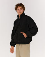 DIVISION SHERPA JACKET - BLACK