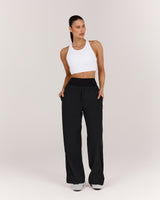 DRAWSTRING RELAXED PANT - BLACK
