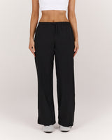 DRAWSTRING RELAXED PANT - BLACK