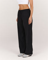 DRAWSTRING RELAXED PANT - BLACK