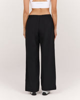 DRAWSTRING RELAXED PANT - BLACK