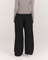 DRAWSTRING RELAXED PANT - BLACK