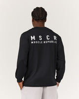 DYNAMIC LONG SLEEVE TEE - BLACK