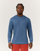 DYNAMIC LONG SLEEVE TEE - BLUE SLATE